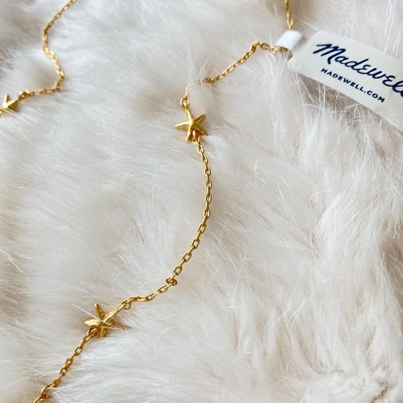 Madewell NWT Delicate Starfish Chain Necklace - Picture 2 of 7